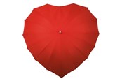 Fritid & Reise - Impliva umbrella heart-shaped 110 cm polyester red - LR-8-8027