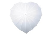 Fritid & Reise - Impliva umbrella heart-shaped 110 cm polyester white - LR-8-8111