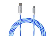 Spill - Tilbehør - Oniverse MICRO USB CHARGE CABLE WITH LED 2 METERS - ONICAB1-MICROUSB2-WHT