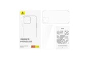 Mobil - Deksel og etui - Baseus Clear Case  iPhone 15 + tempered glass - P60115400201-00