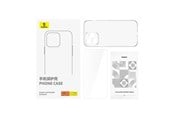 Mobil - Deksel og etui - Baseus Clear Case  iPhone 15 Pro + tempered glass - P60115400201-02