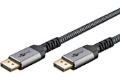 Skjermkabel - Pro Displayport 1.4 Sleeved - Skjermkabel - 1m - Svart - HDMI1.4SL1