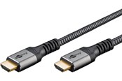 Skjermkabel - Pro HDMI 2.1 Sleeved - Skjermkabel - 0.5m - Svart - HDMI2.1SL05