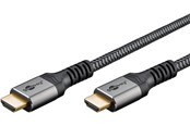 Skjermkabel - Pro HDMI 2.1 Sleeved - Skjermkabel - 2m - Svart - HDMI2.1SL2