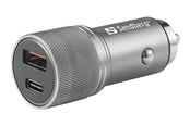 Mobil - Adaptere og ladere - Sandberg Car Charger 1xQC3.0+1xUSBC 48W - 441-50