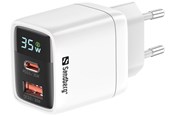 Mobil - Adaptere og ladere - Sandberg 2in1 Charger 1xUSB-C 1xUSB 35W - 441-52