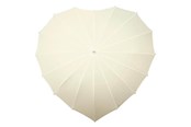 Fritid & Reise - Impliva Heart Umbrella - UV-Resistant - 110 cm - Creme - LR-8-OFFWHITE