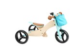 Utendørsleker - Small Foot - Wooden Tricycle and Balance Bike 2in1 Turquoise - 11610