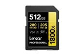 Minnekort - Lexar Professional Gold 1800x SD - 280MB/s - 512GB - LSD1800512G-BNNNG