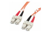 Nettverkskabel - 1m Fiber Optic Cable - Multimode Duplex 62.5/125 - LSZH - SC/SC - OM1 - SC to SC Fiber Patch Cable (FIBSCSC1) - network cable - 1 m - FIBSCSC1