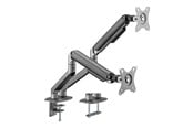 Skjermholder - Gembird MA-DA2-05 mounting kit - adjustable arm - for 2 flat panels - space grey - MA-DA2-05