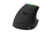 Mus - DeLUX Wireless Vertical Mouse Delux M618DB BT4.0 + 2.4Ghz 4000DPI RGB - Vertical mouse - Optical / gyroscopic - 6 - Svart - M618DB