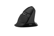 Mus - DeLUX Wireless Vertical Mouse Delux M618Mini BT+2.4G RGB 4000DPI (Iron Gray) - Vertical mouse - Optical / gyroscopic - 6 - Svart - M618Mini (Iron Gray)