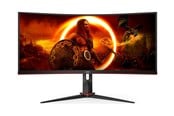 Skjerm - 34" AOC G2 CU34G2XP - 3440x1440 - 180Hz - VA - Curved - CU34G2XP/BK