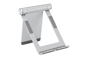 Mobil - Andre tilbehør - Deltaco Foldable phone/tablet stand in aluminum non-slip universal adjustable silver - ARM-0516