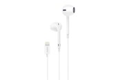 Hodetelefoner - Foneng T28 Wired Earphones Lightning with remote Control (White) - T28 iPhone / White