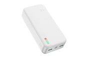 Nødlader - Joyroom Dazzling 12W Power Bank 30000mAh JR-T018 (white) Nødlader - Hvit - 30000 mAh - JR-T018 White