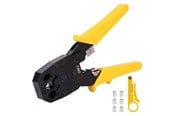 Tilbehør - Deli Tools Ethernet Crimper 4/6/8P RJ45/RJ14/RJ12/RJ9  EDL2468 (yellow) - EDL2468