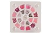 Arts & Crafts - Tilbehør - Legind Bead Set 26 x 26 cm - pink beads - 240023