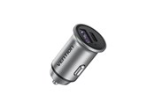 Mobil - Adaptere og ladere - Vention Two-Port USB A+C(18/20) Car Charger Gray Mini Style Aluminium Alloy Type - FFBH0