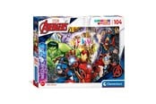 Puslespill - Clementoni Brilliant Puzzle Marvel Superheroes 104st. Gulv - 20181