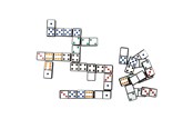 Brettspill & Puslespill - Toi-Toys Domino game on Numbers or Color - 51852A