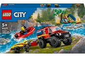 LEGO® - LEGO City 60412 Firehjulsdrevet brannbil med redningsbåt - 60412