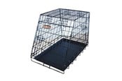 Hund - Active Canis Travel Dog Car Angled Cage L75 W47 H56 cm Black - T6877