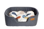 Hund - Danish Design Colour Block Steel Lux Slumber Bed L - D01912