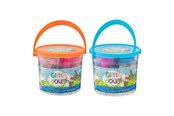 Hobbyartikler - Grafix Glitter clay in bucket 16x16 grams + accessories (Assorted) - 210009