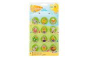 Kreative leker - Creative Craft Group 3D Easter Stickers with Glitter 12pcs. - 810028