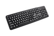 Tastatur - Esperanza USB KEYBOARD WITH CAPITAL LETTERS FLORIDA - Tastatur - Svart - EK129