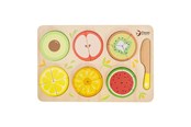 Treleker - Classic World Wooden Fruit Puzzle Fractions 22 pieces. - 20142