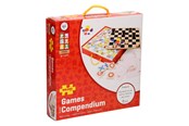 Brettspill & Puslespill - Bigjigs Wooden Board Games 4in1 - BJ355