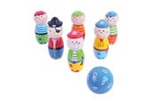 Utendørsleker - Bigjigs Wooden Bowling Set Pirates 7 pcs. - BJ853