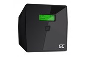 UPS - Green Cell UPS 1000VA / 600W with LCD Display Outputs: 2x Schuko 2x IEC Sockets - UPS03