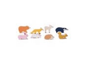 Babyleker - Bigjigs Wooden Play Figures Forest Animals 8dlg. - 32011