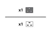 Strømkabel (ekstern) - Lenovo - power extension cable - IEC 60320 C20 to IEC 60320 C19 - 4.3 m - 4L67A86681