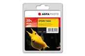 Printertilbehør blekk/toner - Agfa Photo - black - compatible - remanufactured - ink cartridge (alternative for: Epson 16XL Epson C13T16314010 Epson T1631) - Blekkpatron Svart - APET163BD