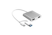 Skjermkabel - j5create USB-C to Dual HDMI - 20cm - JCA365-N