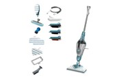 Damprenser - Black & Decker Damprenser BLACK+DECKER steam-mop BHSM1610DSM - steam cleaner - stick/handheld - white/aqua - BHSM1610DSM