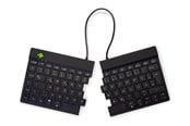 Tastatur - R-Go Tools R-Go Split Break - keyboard - with integrated break indicator - QWERTZ - German - black - Tastatur - Tysk - Svart - RGOSBDEWLBL