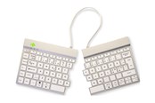 Tastatur - R-Go Tools R-Go Split Break - keyboard - with integrated break indicator - QWERTY - Nordic - white - Tastatur - Nordisk - Hvit - RGOSBNDWLWH