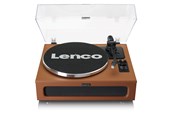 Platespiller - Lenco LS-430BK - Record Player with 4 built-in speakers - Brown - Platespiller Brun - LS430BN