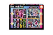 Puslespill - Educa 4-in-1 Monster High 50+80+100+150 - 80-19706