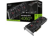 Grafikkort - PNY GeForce RTX 4060 Ti VERTO EPIC-X RGB Triple Fan - 16GB GDDR6 RAM - Grafikkort - VCG4060T16TFXPB1-O