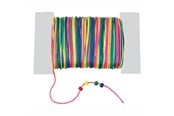 Arts & Crafts - Tilbehør - Colorations - Satin Bead Cord Rainbow 91mtr. - CHRAINCO