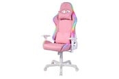 Gamingstol - Deltaco Gaming Pink Line PCH90 Gaming Chair with full RGB Lightning - Pink - GAM-080-P