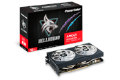 Grafikkort - PowerColor Radeon RX 7600 XT Hellhound - 16GB GDDR6 RAM - Grafikkort - RX7600XT 16G-L/OC