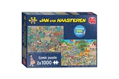 Puslespill - Jumbo Puzzle Jan van Haasteren - The Music Shop & Holiday Knives (2X1000 pcs) - JUM0049